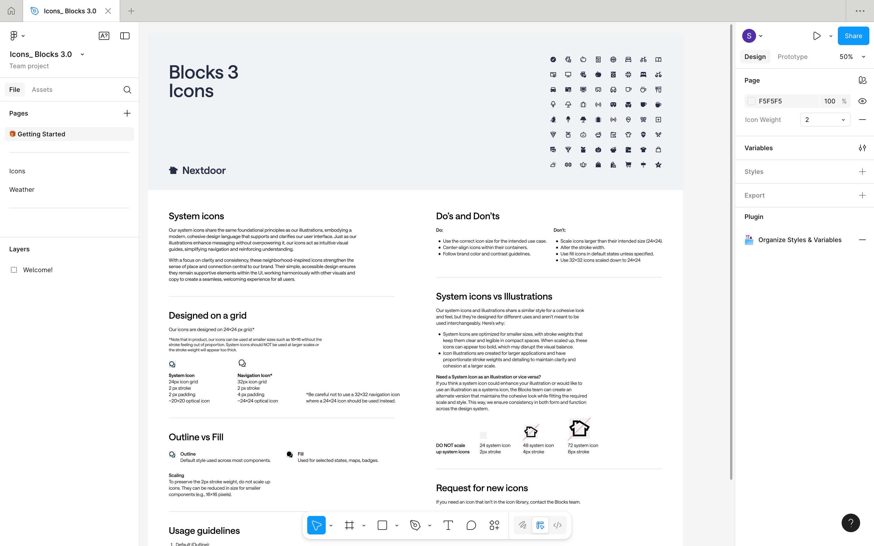 Nextdoor blocks 3.0 icons