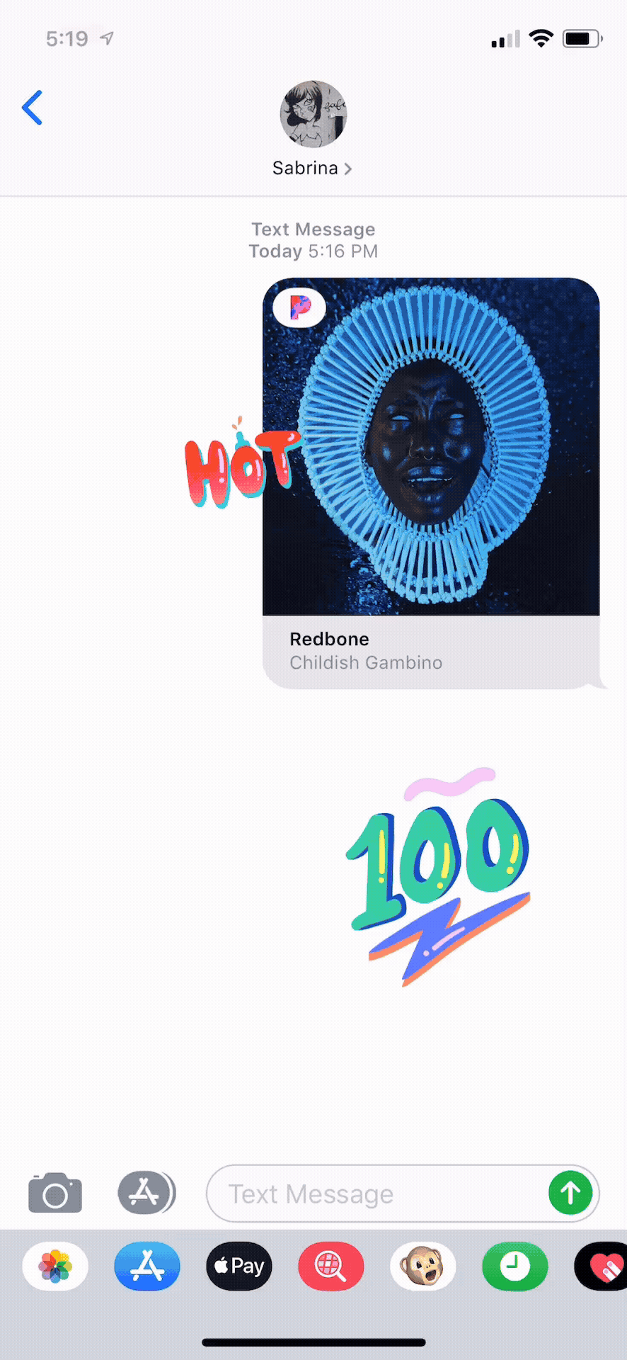 Pandora sticker collection animated